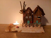 Workshop Miniaturní domečky a svícen domečky ze dřeva 